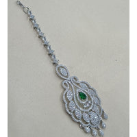 NAFJ Sparkling American Diamond Maangtikka