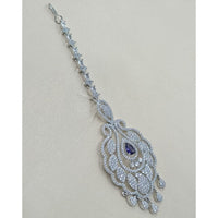 NAFJ Sparkling American Diamond Maangtikka