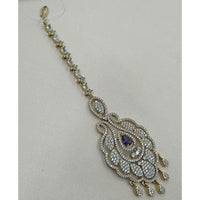 NAFJ Sparkling American Diamond Maangtikka