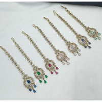 NAFJ Sparkling American Diamond Maangtikka