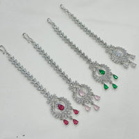 NAFJ Sparkling American Diamond Maangtikka