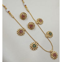 NAFJ Royal Pota Stone Designer Necklace Set