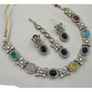 NAFJ Sparkling Crystal Stone Designer Necklace Set