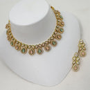 NAFJ Sparkling Crystal Stone Designer Necklace Set