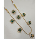 NAFJ Royal Pota Stone Designer And Pearl Necklace Set