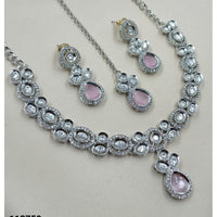 NAFJ Sparkling Crystal Stone Designer Necklace Set