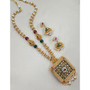 NAFJ Sparkling Crystal Stone Designer Beads Necklace Set