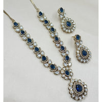 NAFJ Sparkling Crystal Stone Designer Necklace Set