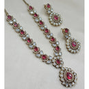 NAFJ Sparkling Crystal Stone Designer Necklace Set
