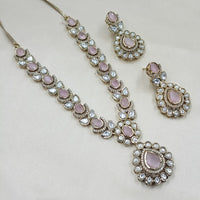 NAFJ Sparkling Crystal Stone Designer Necklace Set