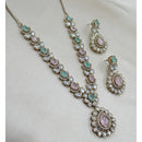 NAFJ Sparkling Crystal Stone Designer Necklace Set