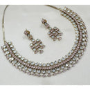 NAFJ Sparkling Crystal Stone Designer Necklace Set