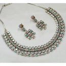 NAFJ Sparkling Crystal Stone Designer Necklace Set