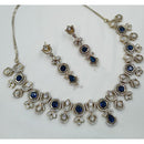 NAFJ Glam Polki Kundan Stone Embellished Necklace Set