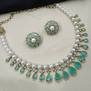 NAFJ Luxury American Diamond And Pearl Festive Jewellery Set