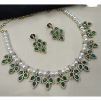 NAFJ Sparkling Crystal Stone Designer Necklace Set