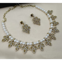 NAFJ Sparkling Crystal Stone Designer Necklace Set