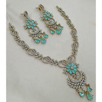 NAFJ Luxury American Diamond Festive Jewellery Set