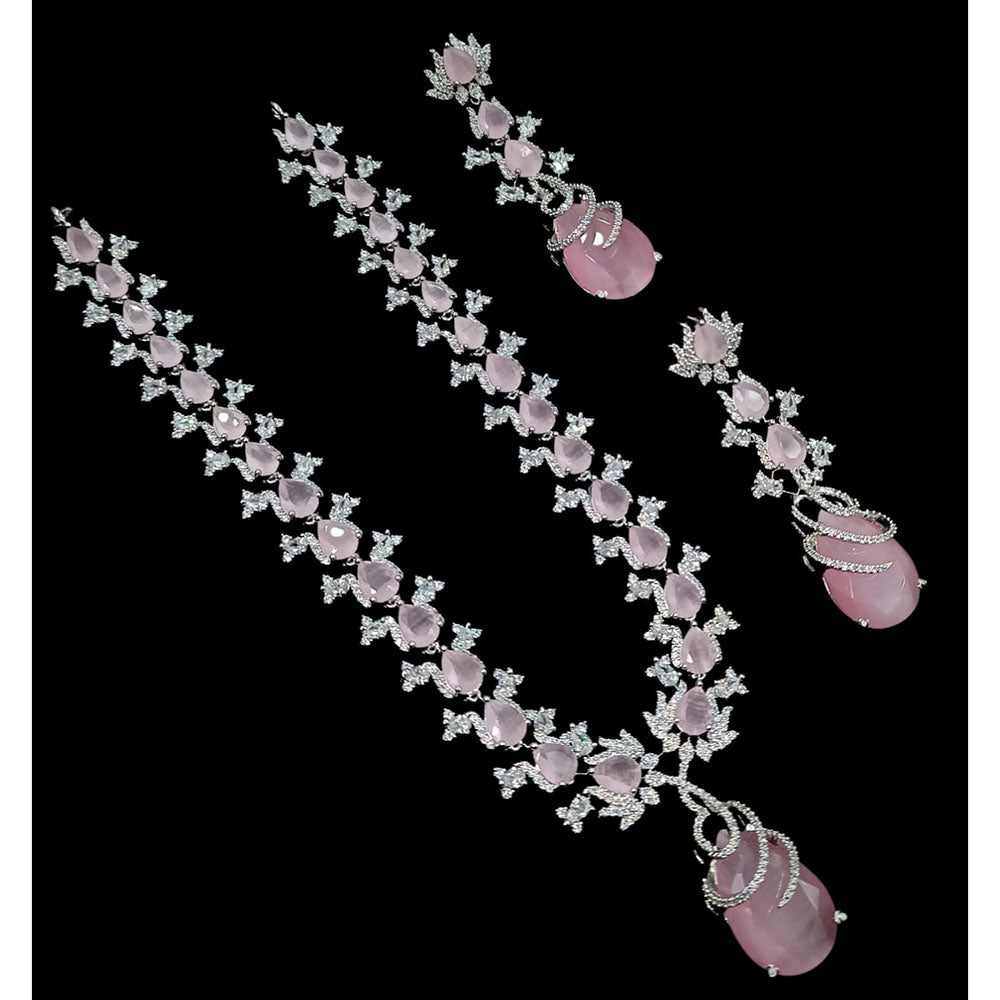 NAFJ Luxury American Diamond Festive Jewellery Set