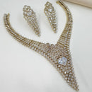 NAFJ Luxury American Diamond Festive Jewellery Set