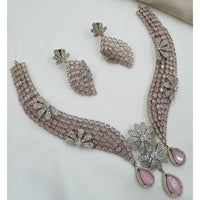 NAFJ Luxury American Diamond Festive Jewellery Set