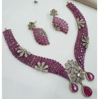NAFJ Luxury American Diamond Festive Jewellery Set