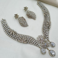 NAFJ Luxury American Diamond Festive Jewellery Set