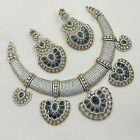 NAFJ Luxury American Diamond Festive Jewellery Set