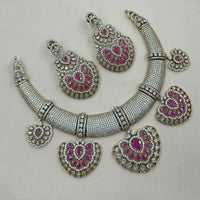 NAFJ Luxury American Diamond Festive Jewellery Set