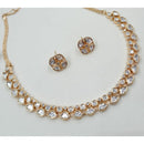 NAFJ Glam Polki Kundan Stone Embellished Necklace Set