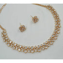 NAFJ Glam Polki Kundan Stone Embellished Necklace Set