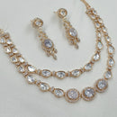NAFJ Glam Polki Kundan Stone Embellished Necklace Set