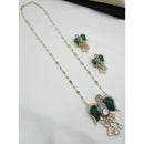 NAFJ Glam Polki Kundan Stone Embellished Necklace Set