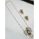 NAFJ Glam Polki Kundan Stone Embellished Necklace Set