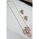 NAFJ Glam Polki Kundan Stone Embellished Necklace Set