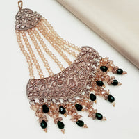 NAFJ Designer Crystal Stone Beads And Pearl Bridal Pasa