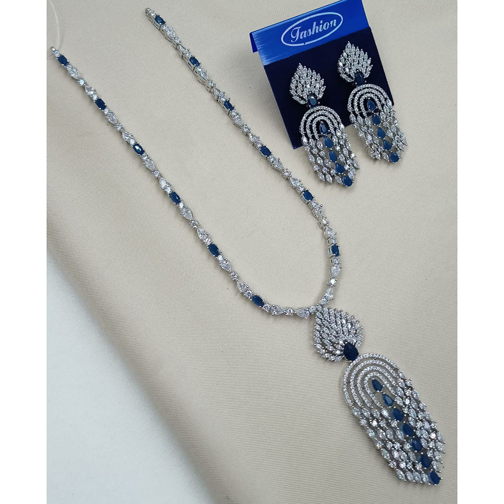 NAFJ Luxury American Diamond Jewellery Set