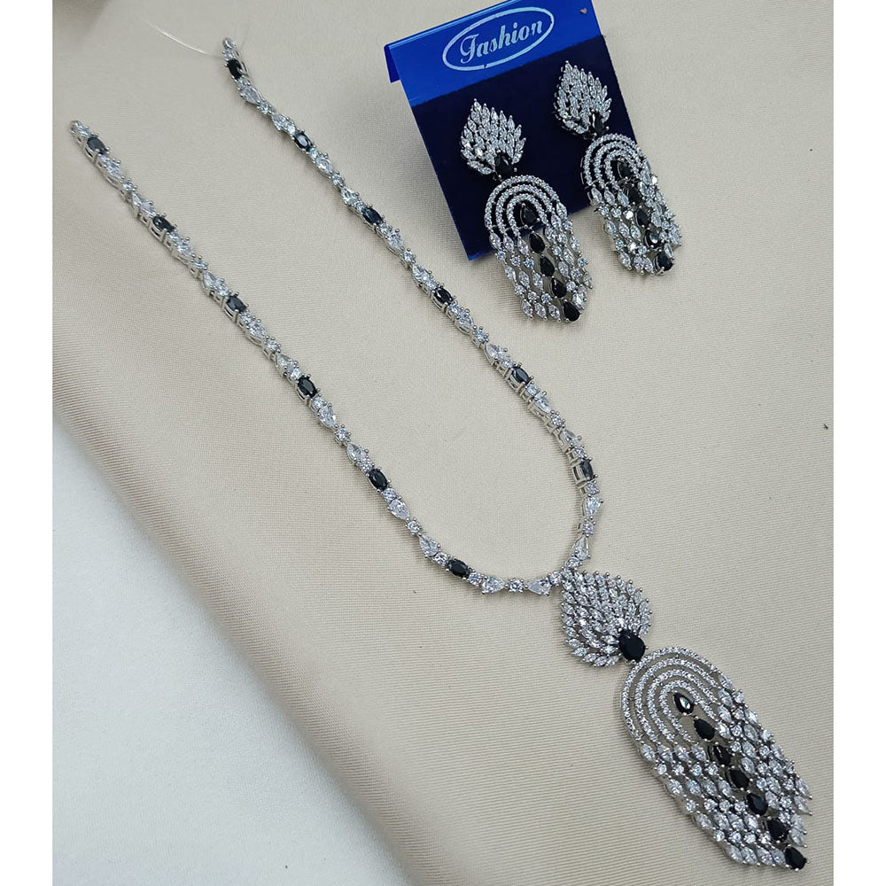 NAFJ Luxury American Diamond Jewellery Set