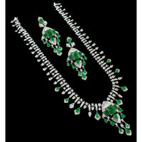 NAFJ Luxury American Diamond Jewellery Set