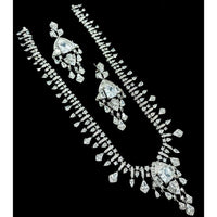 NAFJ Luxury American Diamond Jewellery Set