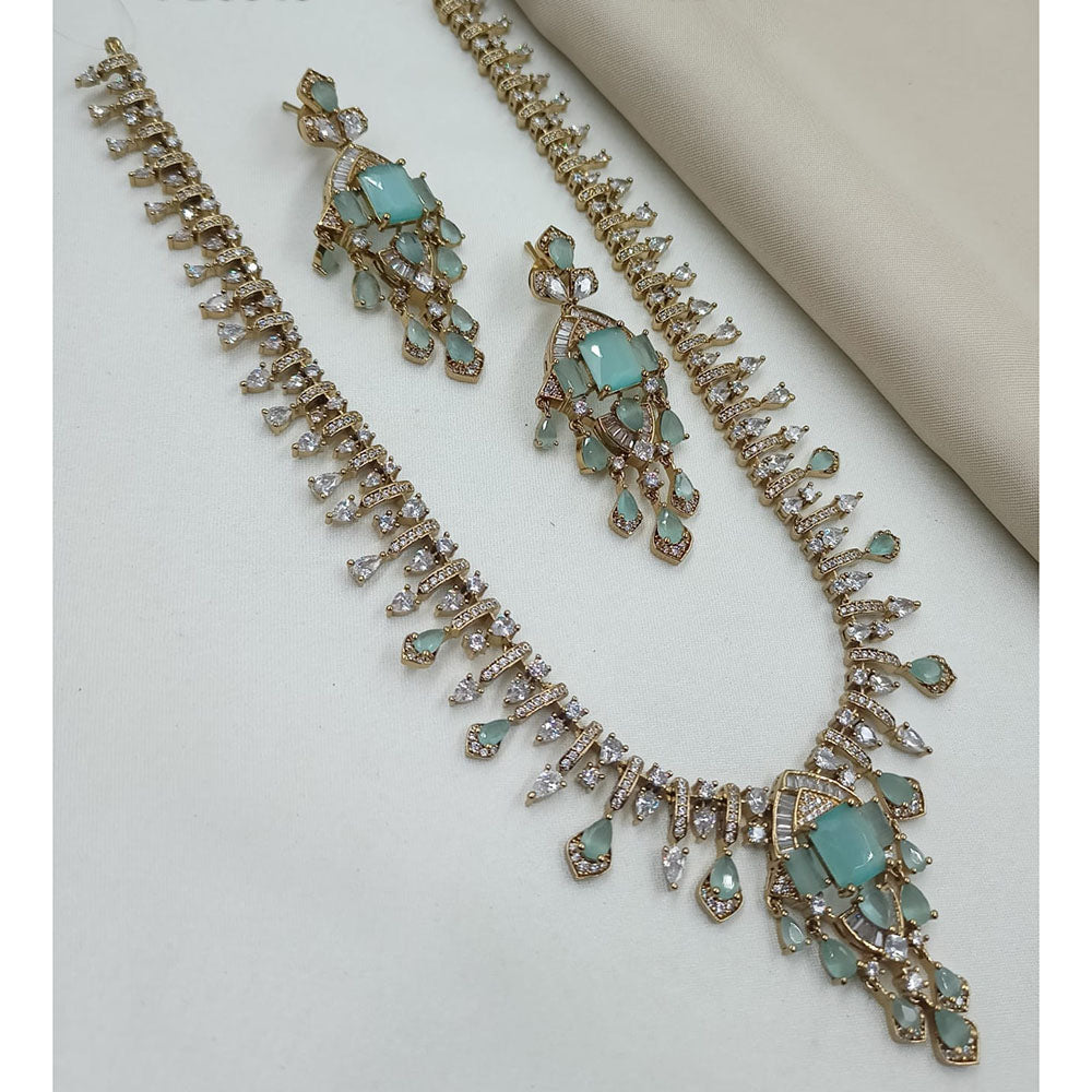 NAFJ Luxury American Diamond Jewellery Set