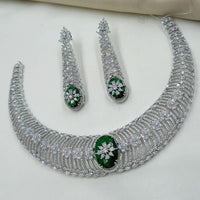 NAFJ Luxury American Diamond Jewellery Set