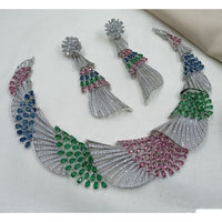 NAFJ Luxury American Diamond Jewellery Set