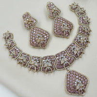 NAFJ Luxury American Diamond Jewellery Set