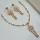NAFJ Royal Sparkle American Diamond Necklace Set