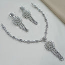 NAFJ Royal Sparkle American Diamond Necklace Set