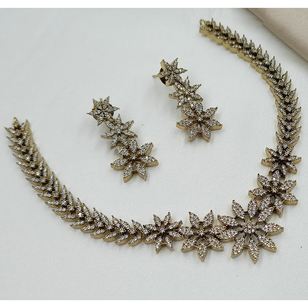 NAFJ Royal Sparkle Austrian Stone Necklace Set