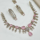 NAFJ Royal Sparkle American Diamond Necklace Set