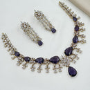 NAFJ Royal Sparkle American Diamond Necklace Set