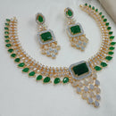 NAFJ Royal Sparkle American Diamond Necklace Set